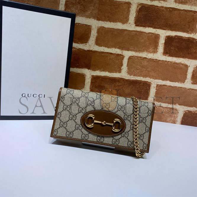 GUCCI HORSEBIT 1955 WALLET WITH CHAIN 621892 (21*19*2.5cm)